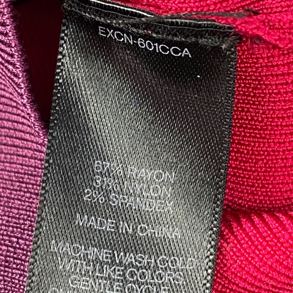 Express Color Block Striped Bodycon Multicolor Dress Size XS - Picture 4 of 11